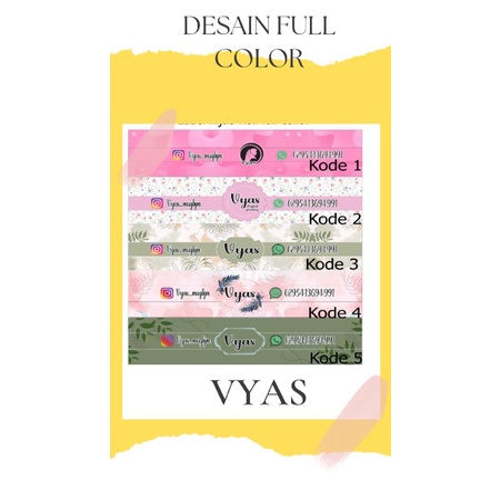 LABEL GULUNG HIJAB / ROLL HIJAB /  PAPER CRAFT / LABEL SOUVENIR