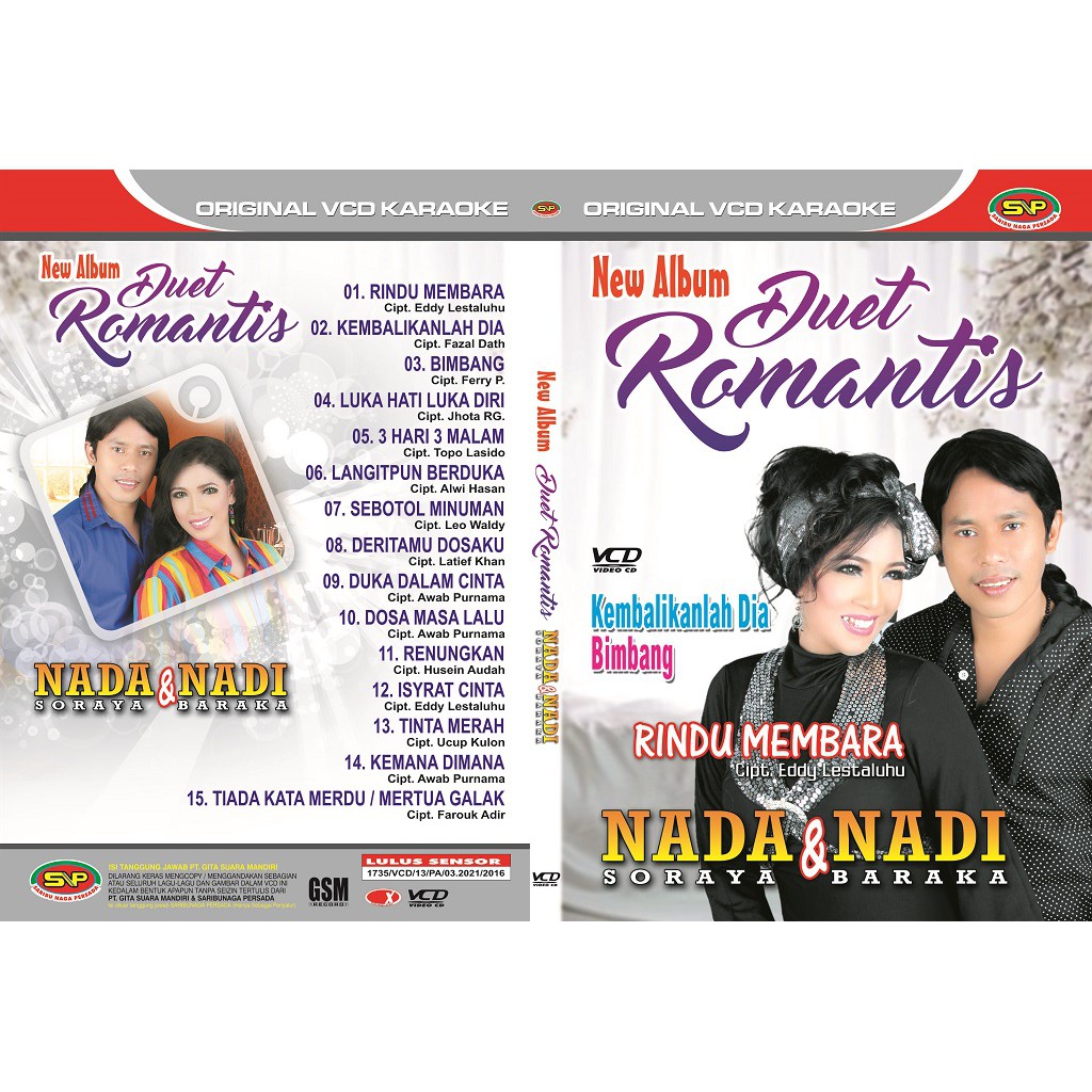 Vcd Original Dangdut Lawas - New album Duet Romantis Nada Nadi