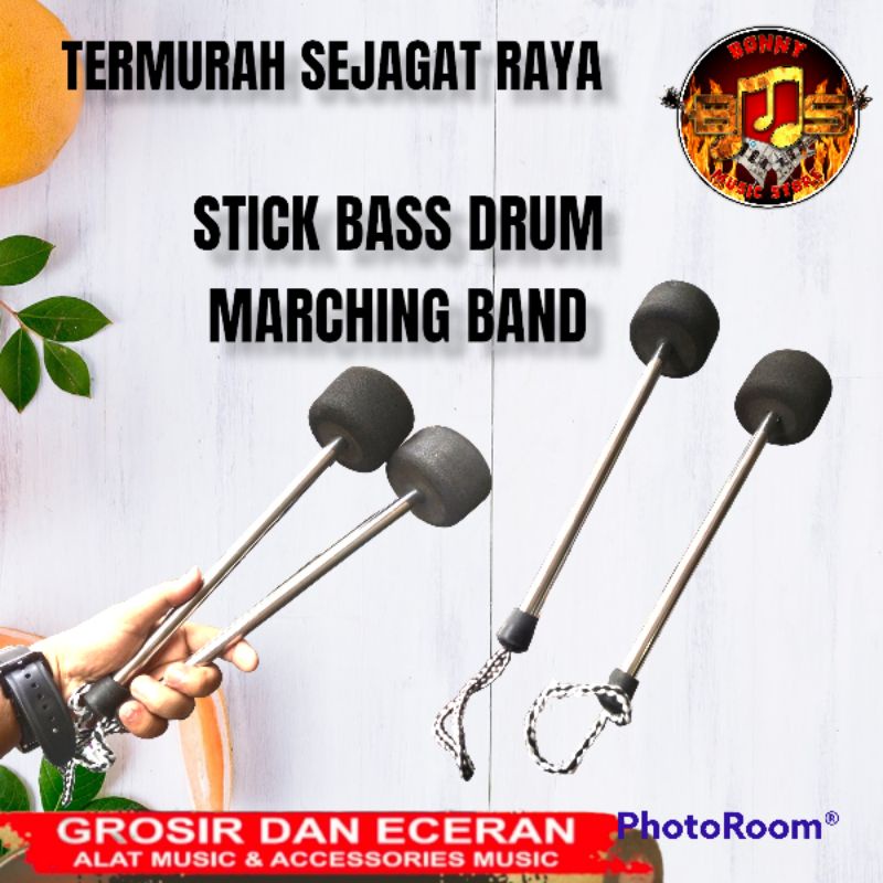 Stick Bass Drum Marching Band Stik Drum Bass Stainless Besi