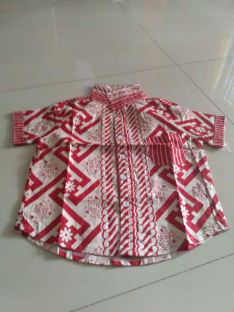 Kemeja Batik Anak - Batik Anak Laki-laki / Kemeja Anak / Batik Couple / Rian Kids