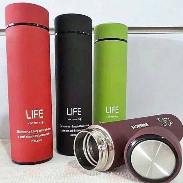 Termos LIFE ORIGINAL Tahan Panas ( GRATIS BUBBLE ) / Vacuum Flask Termos Trendy Business 500 ML