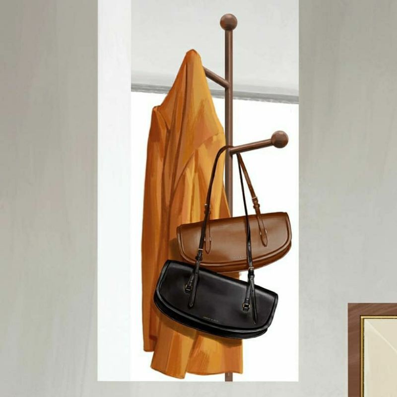 8.8 SALE | CK Single Handle Shoulder Bag / Single Handle Textured Baguette Bag