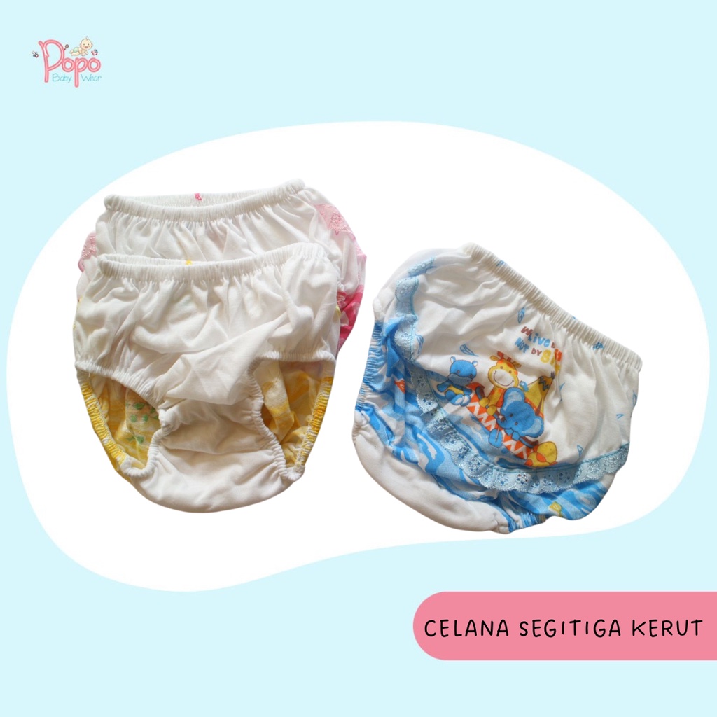 Celana Dalam Kerut Bayi/Anak Perempuan (CD KERUT /ECER)