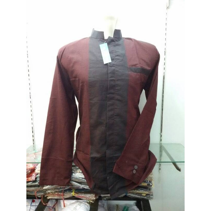 Ready Baju Koko Muslim Pria Jas Koko  Lengan Panjang Terlaris
