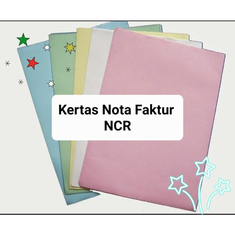 

Kertas Nota Faktur NCR Warna Warni ukuran Folio