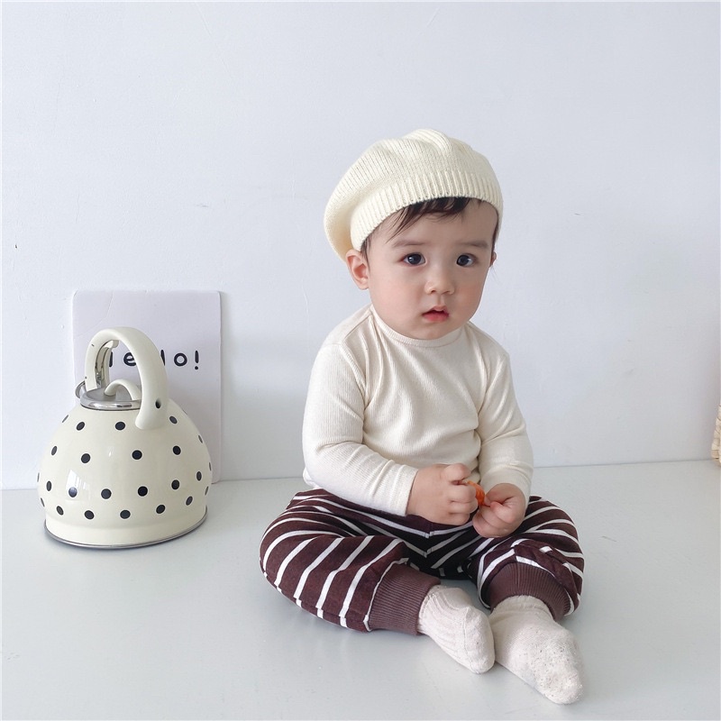 Baby basic top/ kaos bayi lengan panjang/ inner bayi manset bayi (H3)