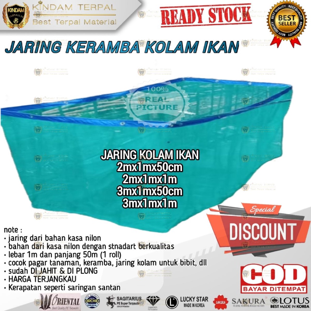 KERAMBA IKAN BAHAN KASA UNTUK PEMBIBITAN LELE KOI NILA GURAME