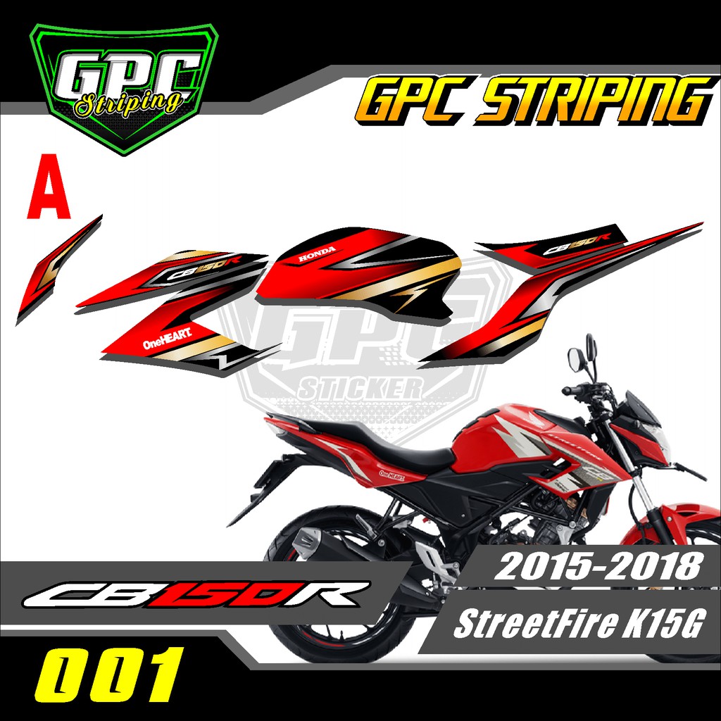 Striping cb150r - Stiker Variasi List Motor cb150r GPC 01
