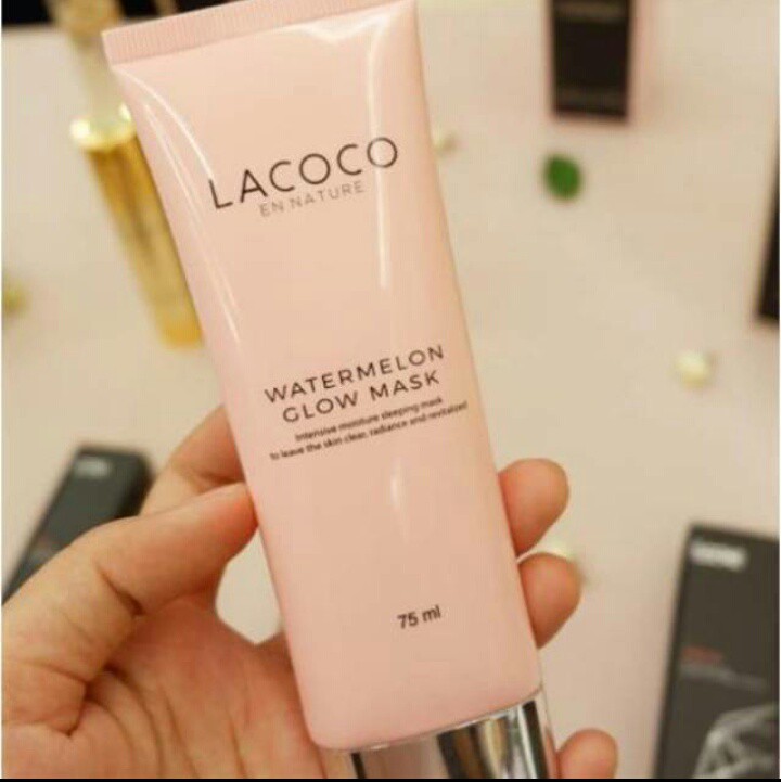 [lacoco] watermelon golw mask (kulit jadi shiny &amp; firming gitu loh dan ini gak perlu bilas) lacoco