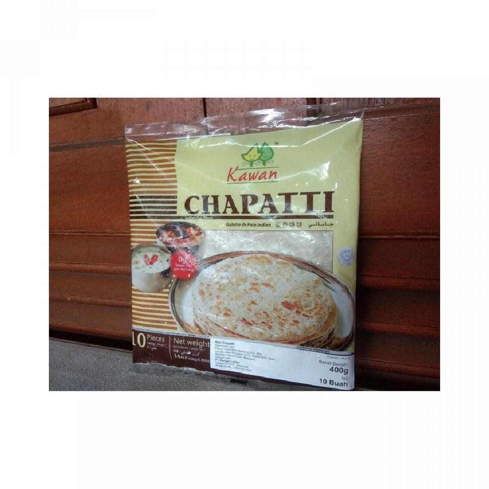 

Roti Chapatti 400 Gr Indian Flat Bread 10 pc Frozen Import MALAYSIA