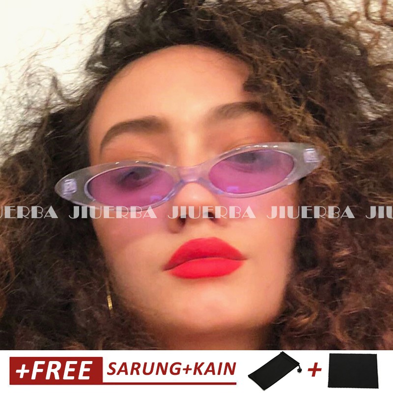  Bayar Di  Tempat  Kacamata Hitam Wanita dan Pria  Retro Cat  