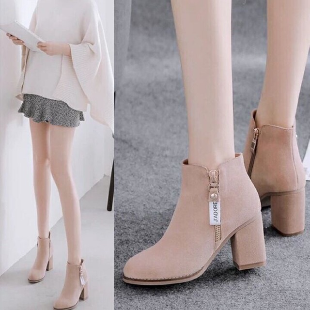 suede high ankle boots