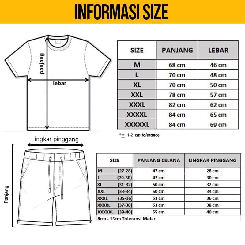 Setelan Baju celana pendek pria big size Kaos celana pria