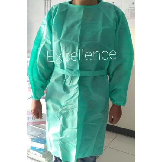 Gown Surgical Isolation Disposable/ Baju gown