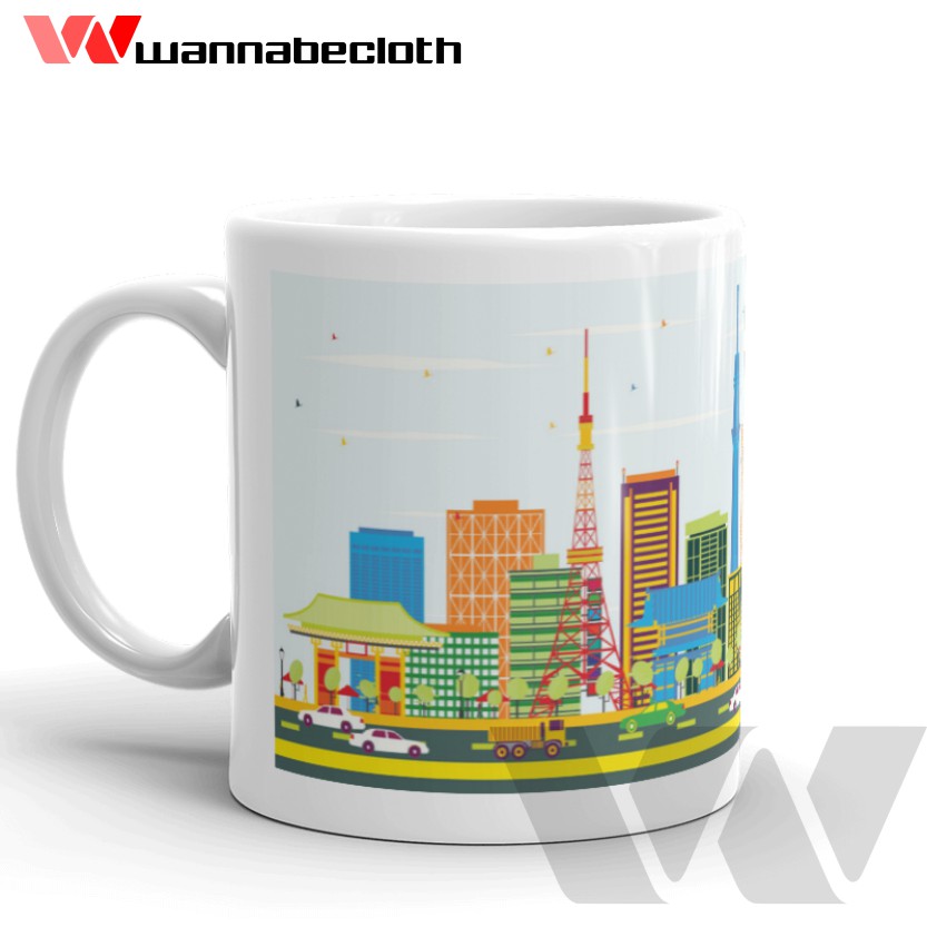 Gelas Tokyo Japan Jepang Mug Tokyo Japan Jepang Souvenir Tokyo Japan Jepang Mug World City Tokyo v1