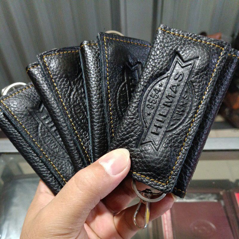 Gantungan Kunci Kulit Hilmas GK-96 || Dompet Kunci Stnk Kunci Kulit Asli