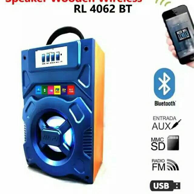 SPEAKER BLUETOOTH ROLINSON RL 4062BT/SALON AKTIF PORTABLE PHONE HOLDER/SPEAKER WIRELESS SUPER BASS