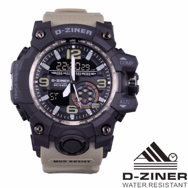 JAM TANGAN D-ZINER DZ8119 KREM ORIGINAL
