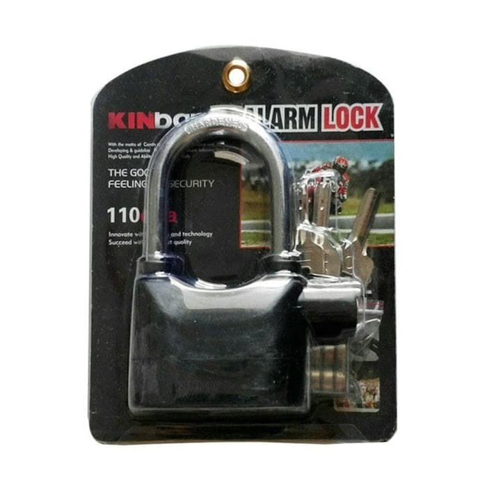 GEMBOK ALARM Motor Sepeda Safety Padlock Pengaman Besi Kuat Universal