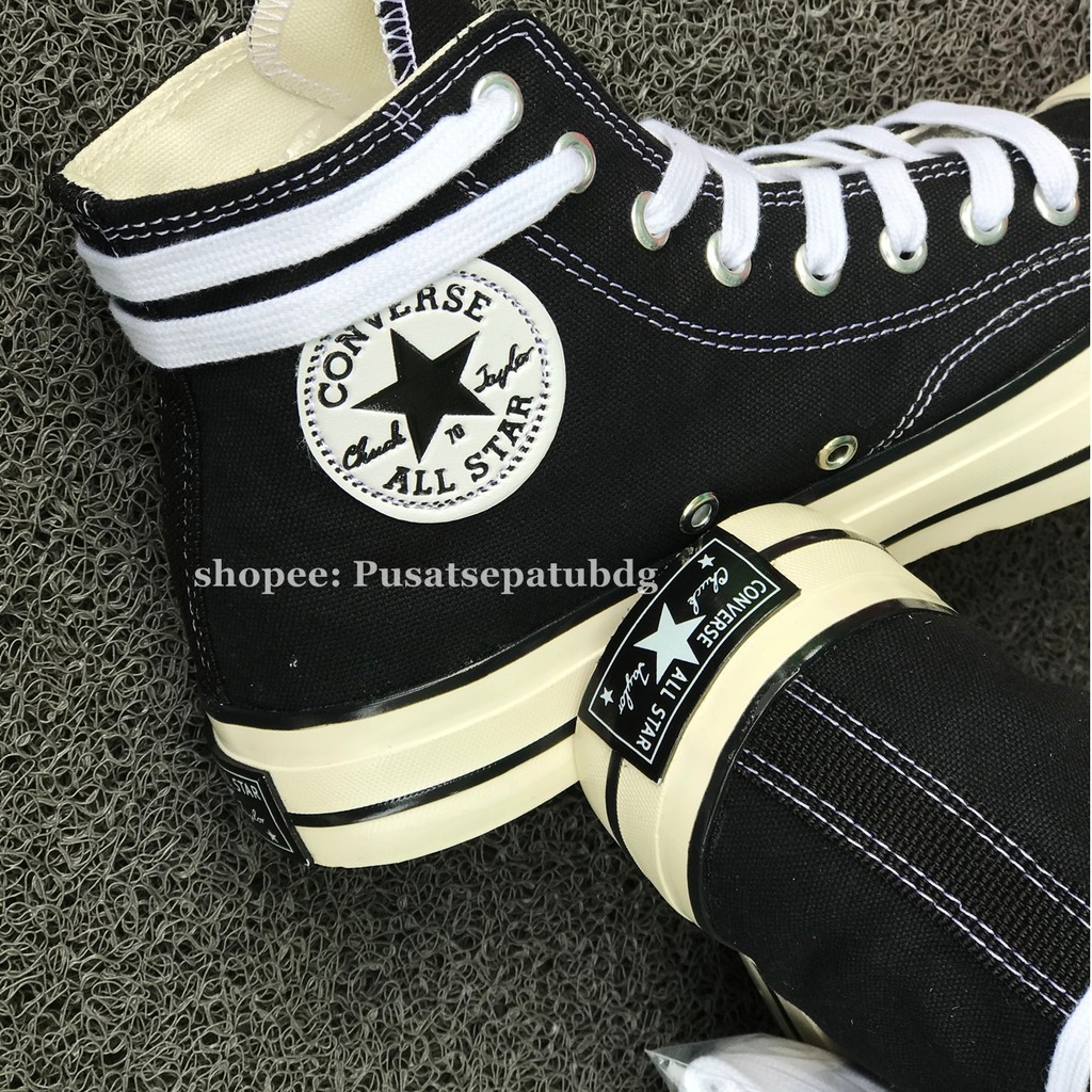 CONVERSE 70S HIGH EGRET BLACK WHITE