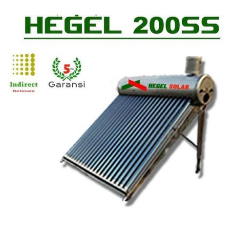 Solar Water Heater Tenaga Surya Hegel Solar 200L Bahan Full Stainless