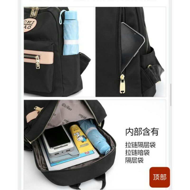 ORIGINAL Tas Ransel CHIBAO Wanita Import KOREA Tebal Anti Air Best Seller Terbaru