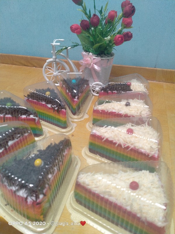 Mika Segitiga /mika Cake Potong/ Ct Segitiga Isi 10pcs