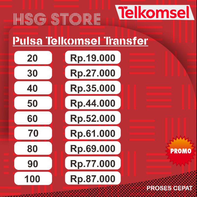 Pulsa Telkomsel - Pulsa Transfer - Pulsa Murah