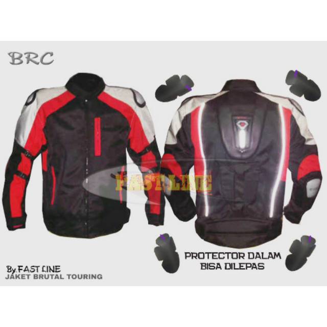 JAKET BRUTAL TOURING SIZE JUMBO SAFETY DOBEL PROTECTOR