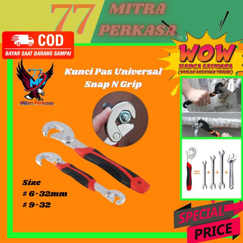 Kunci Inggris Multifungsi Besar Snap And N Grip Original Ingris Serbaguna 48 IN 1 Set Isi 2 Murah