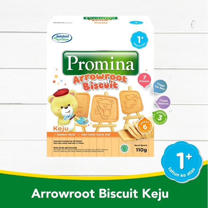 Promina 12+ Biskuit Arrowroot Rasa Keju 110 gr