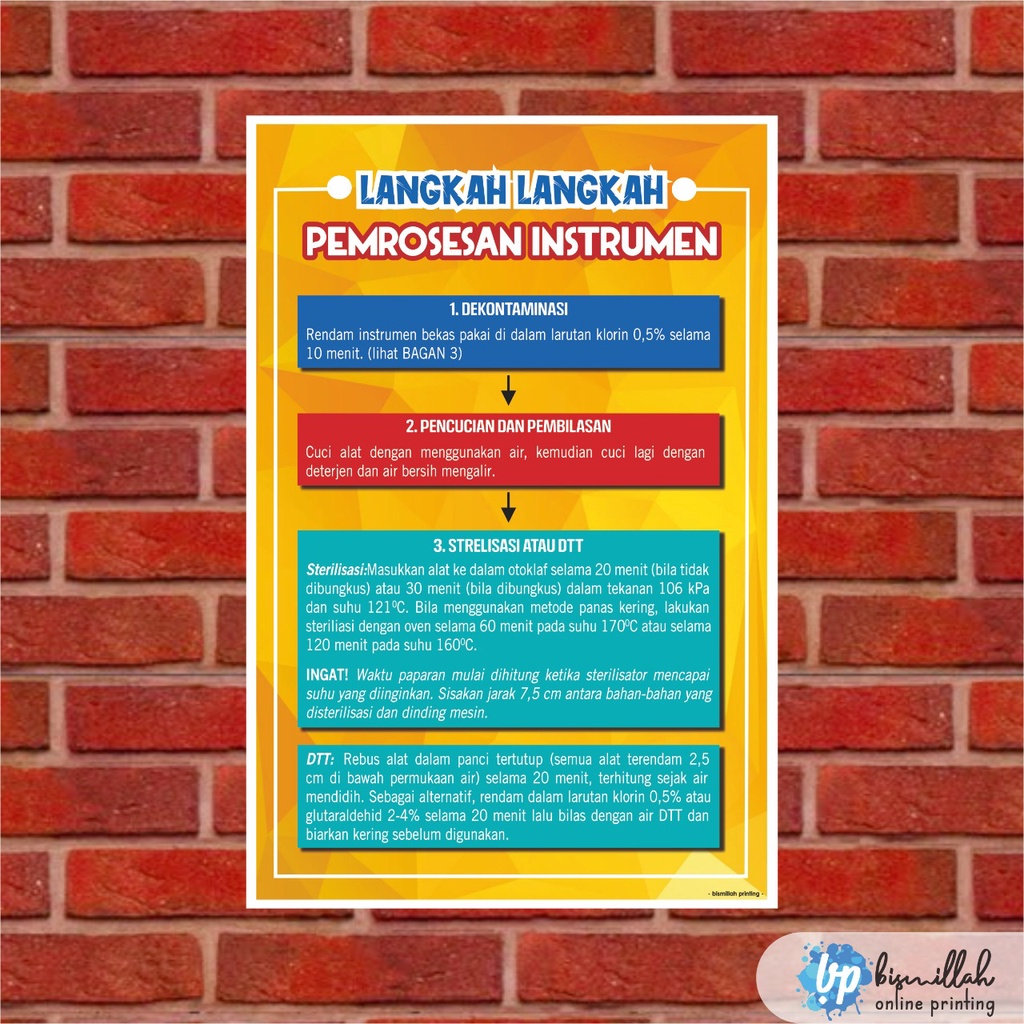 

Poster Kebidanan Langkah Langkah Pemrosesan Instrumen