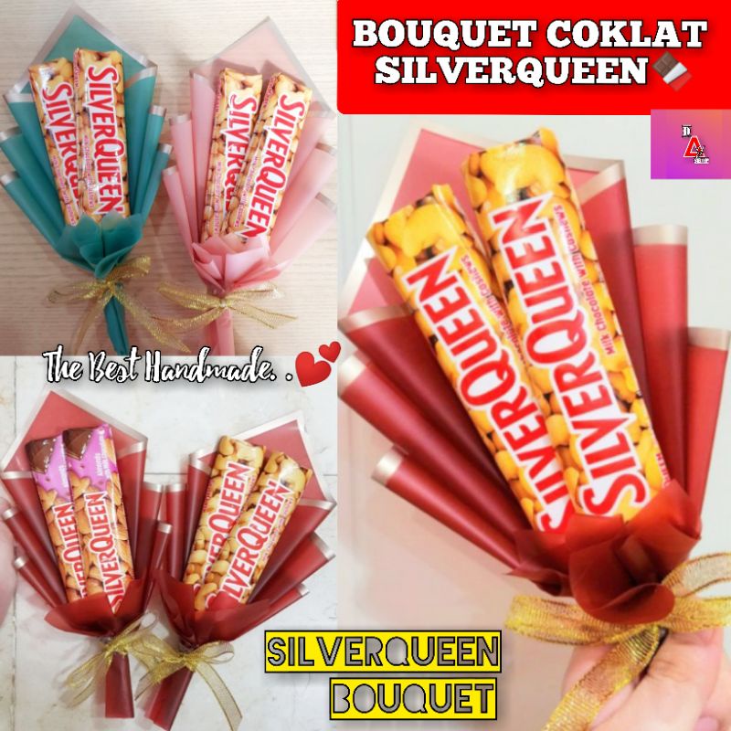 

BUKET COKLAT SILVERQUEEN / CHOCOLATE BOUQUET / BUKET HARI GURU / BUKET WISUDA