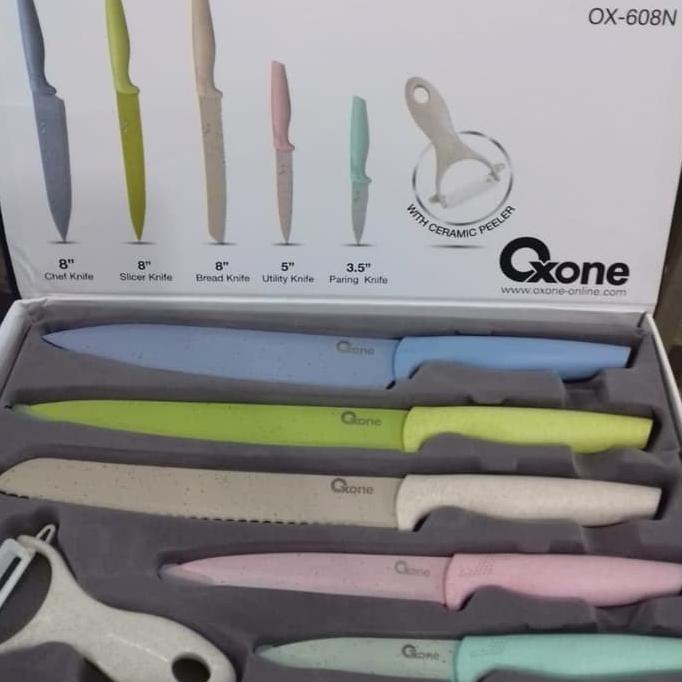 

AG77Z75 OXONE MULTI COLOR MARBLE KNIFE SET OX-608N PISAU SET BVN65496G