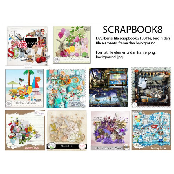 SCRAPBOOK 8 PHOTOSHOP DESIGN PSD