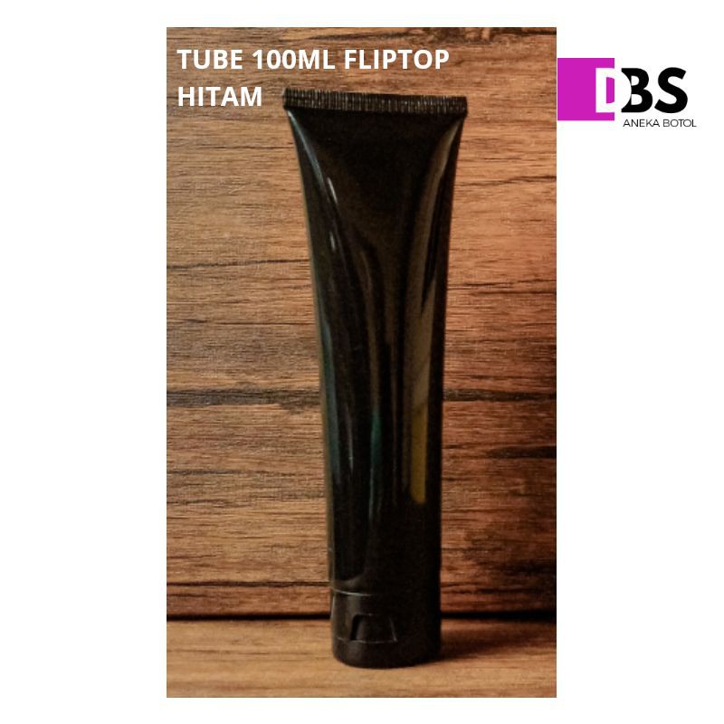 TUBE 100ML FLIPTOP HITAM
