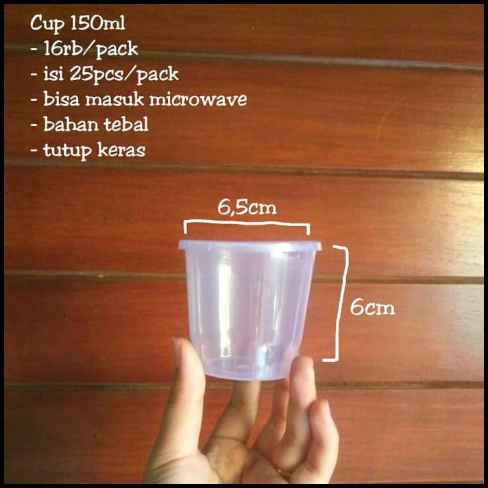 Murah Banget - Cup Puding 150Ml / Cup Rujak / Cup Plastik Tebal