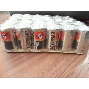 Baterai Besar size D tipe 950 D Eveready hitam silver Extra Long Life Batu