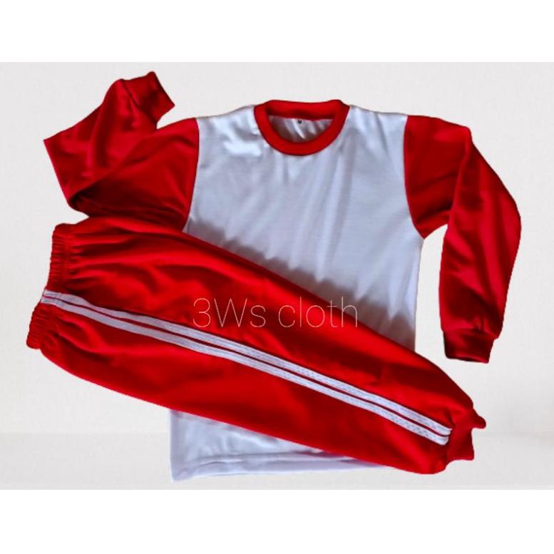 [PRODUK REPJ7] KAOS OLAHRAGA SD | SERAGAM OLAHRAGA SD | SETELAN OLAHRAGA SD | PUTIH MERAH/MERAH PUTI
