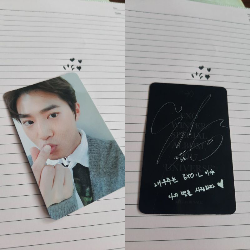 PC SUHO FINGER HEART ALBUM UNIVERSE, EXO