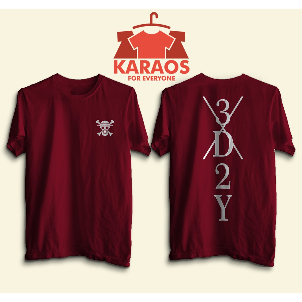 Kaos Anime One Piece 3D2Y Movie Kualitas Distro Premium