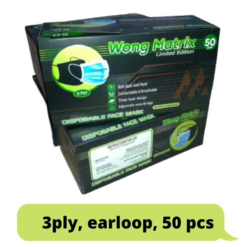 Masker Medis 3 ply Earloop isi 50 pcs Murah