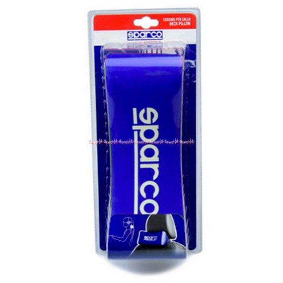 Sparco Biru Bantal Leher Mobil Cocok Buat Perjalalanan Panjnag Fillow
