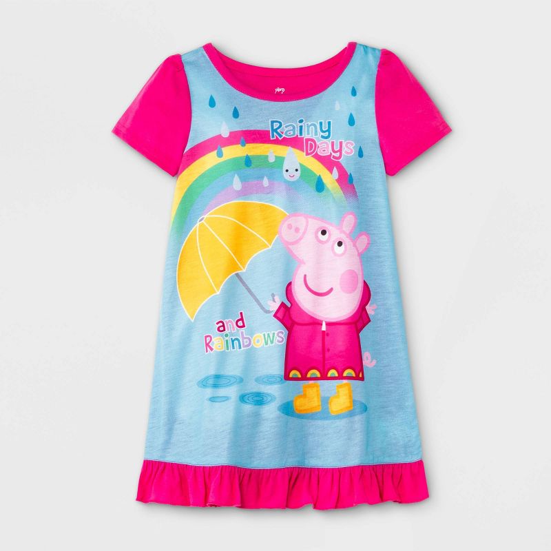 Baju Tidur Anak Perampuan Toddler Girls' Peppa Pig NightGown - Pink
