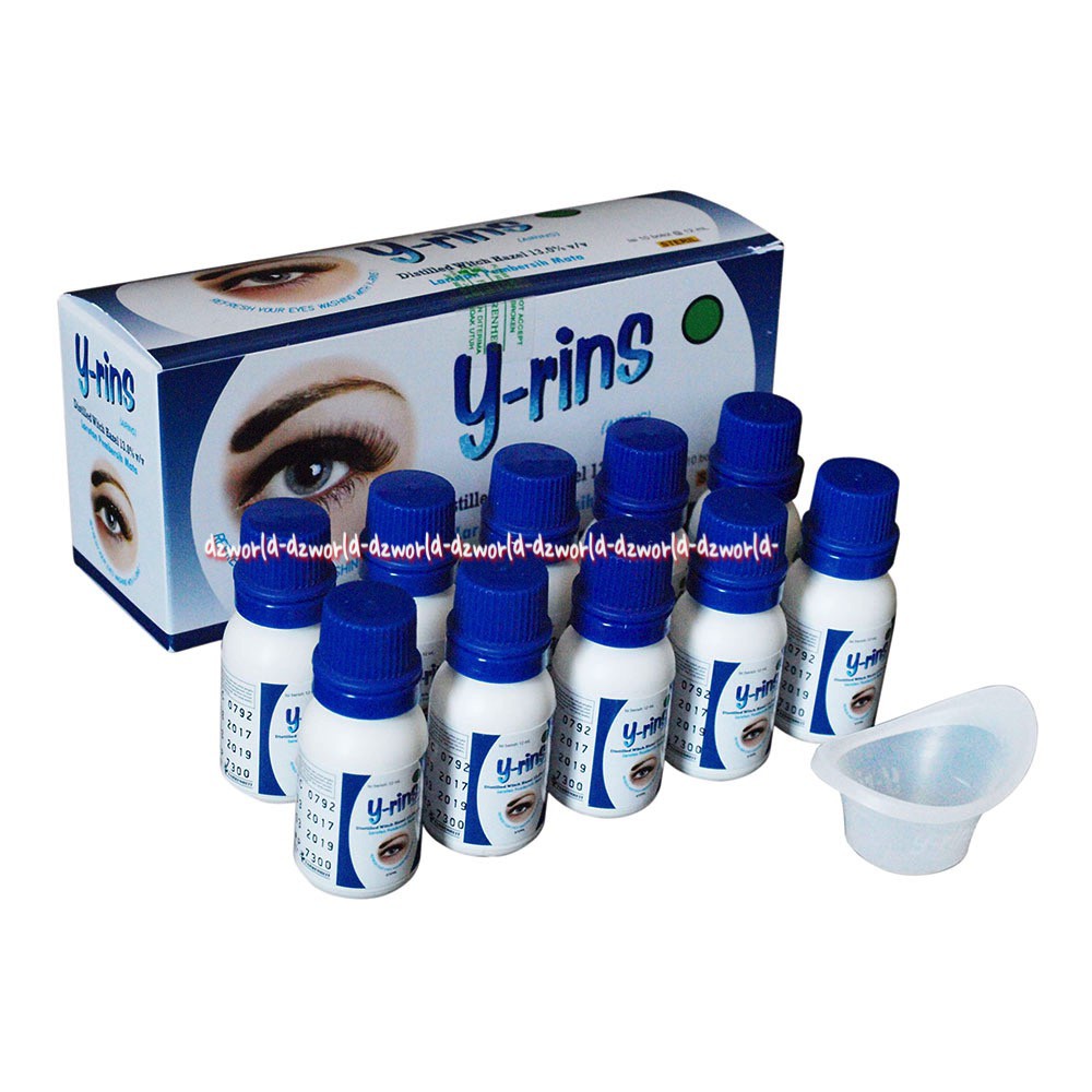 Y-Rins 10botol Larutan Pembersih Mata Eye Washing Yrins Yrin Distilled Witch Hazel Yrin Y Rins
