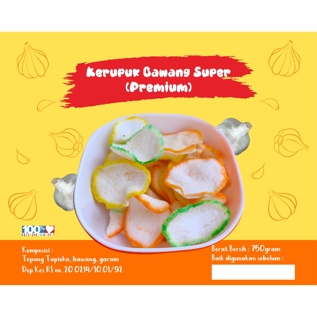 

Kerupuk Bawang Super (Premium) Sari Mandiri; Bubur Seblak Krupuk