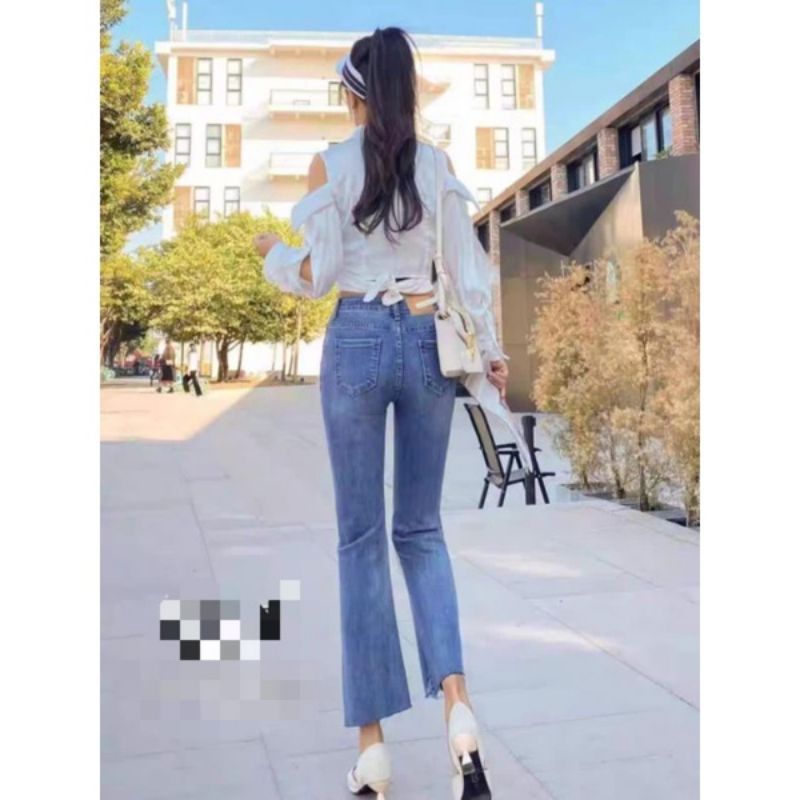 MDLV ~ 6153 GINGER BOOCUT STRETCH JEANS CELANA JEANS IMPORT CELANA PANJANG DENIM FASHION IMPORT