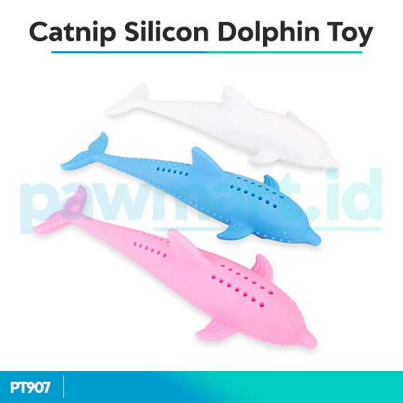 Mainan Kucing Catnip Silicon Dolphin Toy