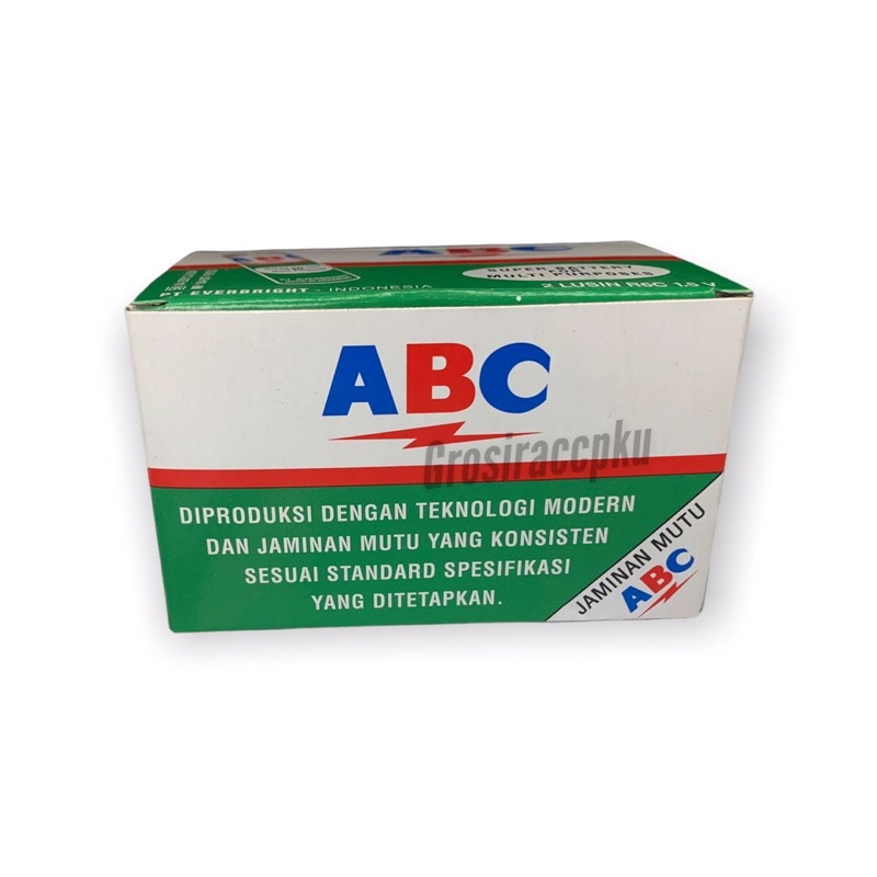 Baterai ABC AA ISI 4 HIJAU 1,5V