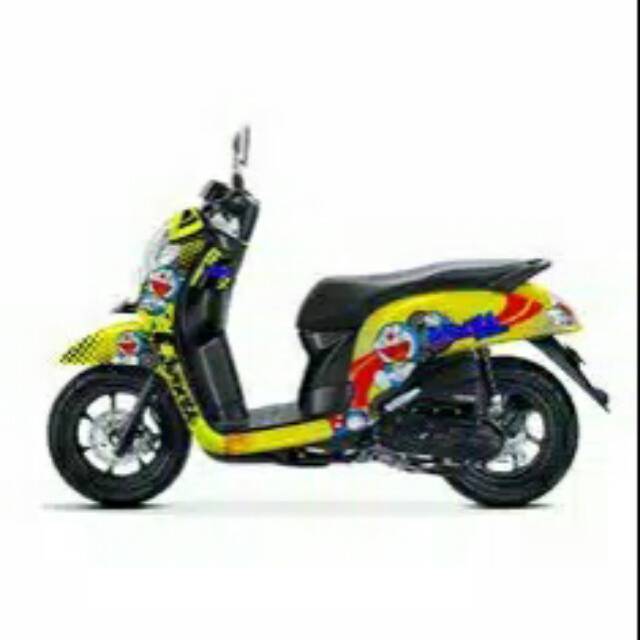 Decal scoopy Doraemon kuning fullbody